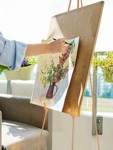 Metal Art Easel Stand, Instant Floor Poster, Lightweight, Foldable, Portable, With Tripod Base