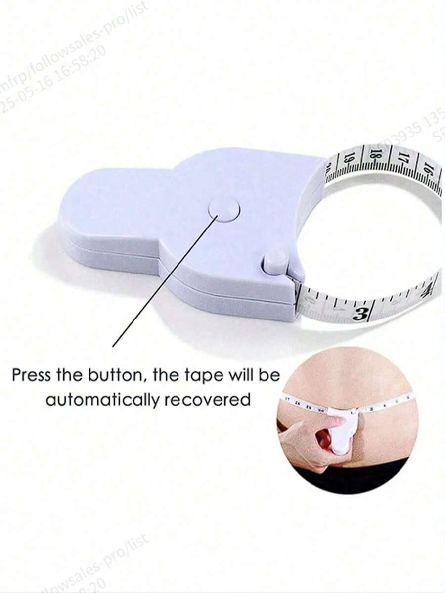 2 Pcs Retractable Ruler - Fashion Simple Office Waist Measurement Ruler, Portable Telescopic Height Measuring Tool For Industrial Measurement, Sewing And Cutting - -multi-color - View 1