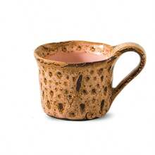Leopard Print Crackle Glaze Ceramic Mug, Creative Retro Coffee Cup, Handmade Japanese Style Oatmeal Cup - Multicolor - View 11