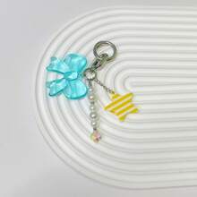 Encantos de bolso, decoración de mochila, lazos con estampado de guepardo y leopardo, llavero para bolso, accesorios de coche para mujeres - Multicolor - Ver 7