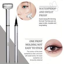 2 Colors Double Ended Lower Eyelash Stamp, Waterproof And Smudge-Proof Formula For Long-Lasting Wear, Natural Makeup Effect That Enhances Eye Charm, Natural Define And Lengthen Makeup Tool,Long-Lasting And Gentle Formula For All Skin Types - Nhiều màu - Xem 2