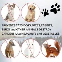 2M Cat Scat Spike Garden Anti-Cat Dog Pest Deterrent Repellent Animal Scarer Mat - Black - View 3