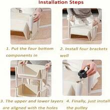 5-Layer Rolling Storage Cart, Mobile Storage Box With Wheels, Bedside Cart, Utility Cart, Book Cart, Rolling Cart, Stroller Storage Box, Storage Cabinet, Kitchen Storage Box, Diaper Cart, Bathroom Storage Box, Bedside Cart