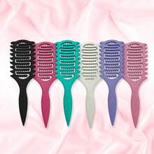 1 件轻质卷发刷 - 采用透气设计，可快速干燥和定型头发，帮助定义和造型男士和女士的卷发，减少毛躁和分叉，适合夏季、旅行和日常使用 - 均碼 - 查看 5