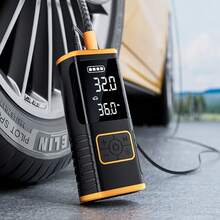 SUITU 轮胎充气机便携式空气压缩机，150PSI无线车载气泵，USB充电式轮胎泵，2000mah锂离子电池，快速充气和自动关闭功能，适用于汽车、摩托车、自行车和篮球。汽车配件/礼品