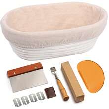 European Style Bread Baking Set, Oval & Round Bread Baskets, Multi-Functional Baking Tool Kit - Multicolor - View 10