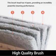 Juego de 3/2/1 cepillo manual multifuncional para limpiar rieles de ventanas, sin necesidad de electricidad. Limpiador de ranuras de ventanas para uso en seco y húmedo, sin desprendimiento de fibras. Herramienta de limpieza para alféizares de ventanas, cepillo universal para rieles de puertas y ventanas. Fácil de limpiar pequeñas grietas y marcos. Adecuado para limpiar ranuras y esquinas de ventanas, así como encimeras de cocina.