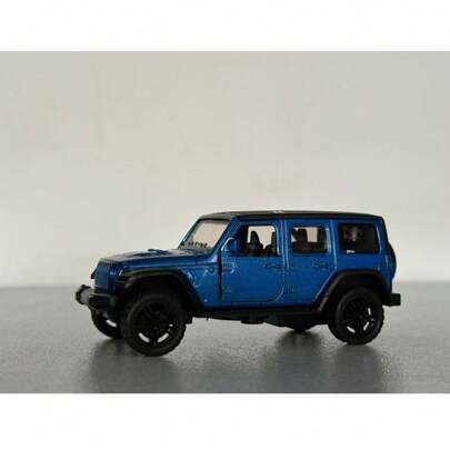 Miniatura J e e p Wran gler Metal Fricção Abre Portas Carrinho Metal Coleção