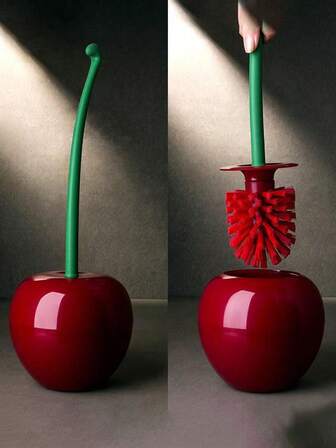 樱花马桶刷塑料长柄马桶刷套装浴室无盲区清洁神器，造型可爱，方便易拿，浴室配件，马桶配件