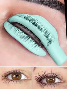 14 piezas, 7 tamaños de varillas para levantamiento de pestañas, escudo para levantamiento de pestañas para ondulación de pestañas, almohadillas para levantamiento de pestañas superiores e inferiores para uso en salón y en casa. - Verde - Ver 3