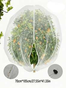 Bolsas de malla con cierre para el jardín: Cubierta protectora de red para frutas y verduras, bolsas de red de barrera contra pájaros para evitar insectos, cigarras, ardillas - Redes de poliéster de múltiples tamaños