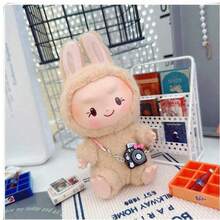 (Excluding Dolls)1pc 17cm Labu Second-Generation And Third-Generation Vinyl Macaron Cartoon Cameras, Christmas Gift, Birthday Gift, Keychain Bag Pendant (Excluding Dolls) - Multicolor - View 8