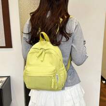 1 件灯芯绒复古背包，涤纶衬里文件袋，多巴胺拉链文具收纳，文化袋，便携式旅行收纳袋，女包，夏季包，度假包，化妆包，钱包，书包，学习用品配件