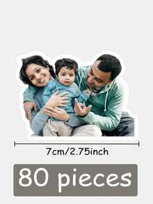 100/80/40/20/10/1pc Customized Alien Photo Stickers, Custom Photo Stickers, Personalized Stickers, Custom Stickers, Water Bottle Stickers, Laptop Stickers, Car Stickers, Your Own Photos, Family Photos, Couple Photos, Girlfriend/Boyfriend Photos, Back To School Season Label Stickers, Custom Photo Stickers, Gift Souvenirs, Holiday Birthday Gifts, Wedding Invitation Stickers,Warm Ambience, Autumn Home Refresh, Xmas Decoration,Home Harmony,Office Decor