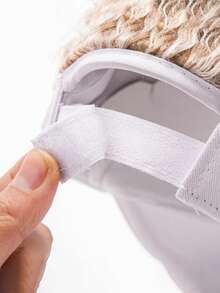 1 件可调节男士街头棒球帽，带仿皮草流苏 - 可调节闭合，透气 6 片式设计，黑色/白色/米色休闲户外防晒帽 | 时尚头饰 | 可调节棒球帽