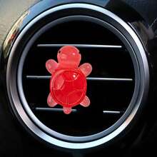 1pc Cute Luminous Colored Turtle Car Air Conditioning Vent Car Decoration Decoration Turtle Decoration Interior Fresh Air Vent Aromatherapy Clip - Big Turtle - View 18