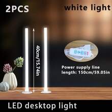 1pc Compact LED Desk Lamp, For Work, Reading, Learning, Bedside, Task Lighting, LED Light, USB Lamp, Computer Monitor Light