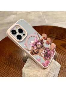 Cute Highland Cow Pattern Premium Magnetic Phone Case For Compatible With IPhone 16/15/14/13/12/11/ProMax/Pro/Plus/XSMax/XS/X,For Compatible With Samsung Galaxy S22/S23/S24/S25/Plus/FE/Ultra,Fashion Female Summer Unique Y2k Cases Transparent Shockproof Anti-Drop Protective Ultra-Thin Design Acrylic+Tpu Hard Back Non-Yellowing Clear Protection Cover Men Stylish Casing Girl Women Ultimate Fundas Para Protectores De Celulares Accessories Friend Gift Aesthetic Protector Forro De Teléfono - Multicolor - View 68