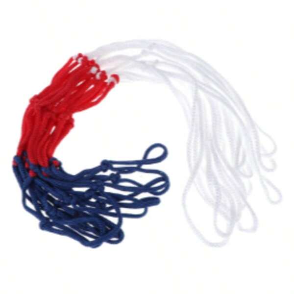 Standard-Basketballnetz, strapazierfähiges Nylon, dicker Faden, dreifarbig, universeller Ersatz für Basketballnetzmaschen