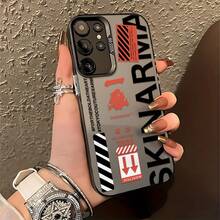 Etiqueta Japonesa Creativa para Samsung S25, S24, S23, S22, S21, S20 FE Ultra Plus 4G 5G, Funda de Teléfono con Cubierta Trasera Mate a Prueba de Golpes. - Colores mixtos - Ver 4
