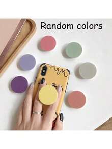 5/1 PC Phone Grip, Phone Stand, Cute Macaron-Colored Round Foldable And Expandable Multi-Functional Phone Grip & Kicktand, Replaceable Grip, Compatible With IPhone And Android Phones, Birthday Gift, Family And Friends, Push-Pull Phone Grip, Phone Accessories, Christmas