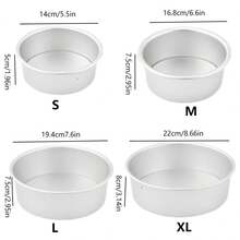 1pc/3pcs/4pcs Set, Perfect Sponge Cake Baking Pan, Mousse Cake Baking Pan, Non-Stick Aluminum Cake Baking Pan, Cake And Dessert Tart Mold, Essential Kitchen Baking Tool, Ideal For Home Baking, Halloween, Christmas And Birthday Occasions. - Multicolor - View 12