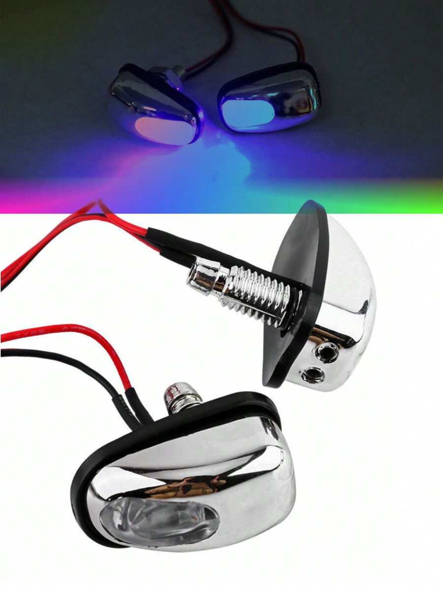 Water Jet Nozzle With Light For Universal Windshield Wiper Pair - RGB - View 1