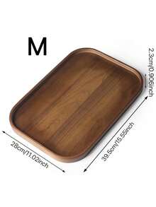 1 件木制托盘，早餐托盘，餐盘，适用于早餐、晚餐、客厅 - 厨房用具、甜点盘、返校 - 紫紅色 - 查看 8