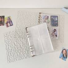 Ins Simple Water Ripples Loose Leaf Album Book Acrylic Four-Grid A5 Storage Book Star Chasing Three-Inch Small Card Book - Multicolor - View 5