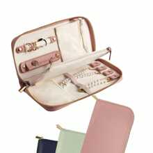 Travel Jewelry Organizer Case - For Earrings, Rings, Bracelets Storage, Travel Essentials, Fashion Portable Jewelry Travel Bags For Women For Women Storage Organizer Travel Essentials Back To School Dormitory Storage Fall Decor