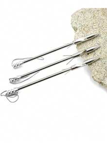 1 Set Outdoor Fishing Tools, 5pcs Stainless Steel Fishing Floats + 1pc Accessory Ring, Slingshot Accessories Suit For Outdoor Shooting Entertainment And Hunting Games, Perfect Gift For Slingshot Enthusiasts