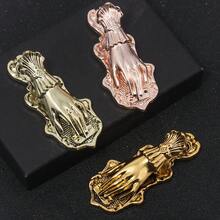 1 件复古女士手工设计金属备忘录夹、法国复古固定书签、收据夹、创意摄影道具文件夹 - 彩色 - 查看 7