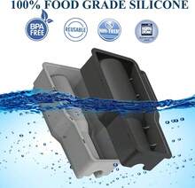 Tumbler Ice Mold - Silicone Ice Tray With Lid, Suitable For Frozen Drinks, Juice, Whiskey, Cocktails, And Coffee, Compatible With 30-40 Oz Glass And  Tumblers, Practical Ice Mold,7798484 - 香檳色 - 查看 5