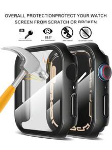 Apple Watch 10th Gen Transparent PC Protective Case, Shock-Proof, Hollow-Out Design For Apple Watch Series 8/Ultra/Series 7/Series 11, 42mm/46mm