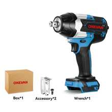 Electric Wrench Spanner 1/2" Impact Wrench Drill Driver Screwdriver For Onevan 18v Battery(Battery And Charger Not Include) - UK Plug(220-240V) - View 11