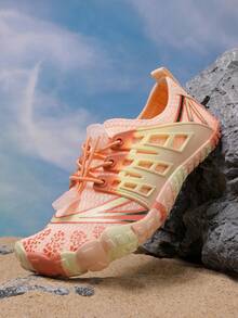 1双儿童户外舒适橡胶底轻便徒步涉水鞋，适合户外旅行、海滩、游泳 - 粉色 - 查看 5