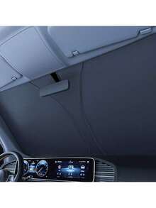 汽车挡风遮阳板-可折叠汽车雨伞遮阳挡，防紫外线车前窗（防热）挡风罩卡 - 彩色 - 查看 8