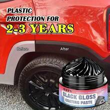 Universal Car Plastic Scratch Repair Paste, Rubber Bumper, Wheel Arch, Side Panel Scratch Remover, Interior Dashboard Plastic Scratch Remover, Plastic Oxidation Polishing Paste, Maintenance And Moisturizing For Plastic Parts - 30g(sponge) - View 4