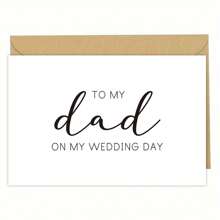 1pc/2pcs Wedding Day Card, To My Mom On My Wedding Day Card, Wedding Day Card To Mum, Card For Mom On My Wedding Day, Wedding Day Must Have