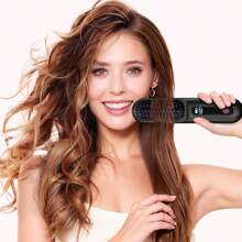 Portable Wireless Hair Straightener With 3 Temperature Settings, Fast Heat-Up, Compact Design For Travel, USB-C Charging, Long Battery Life, Travel Hair Straightener | Sleek Device Design | Hair Tool, Mini Hair Straightener