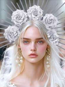 1 Piece Of Women's Crown Headband, Goddess Headband, Sun Headband (With Six Styles To Choose From) Suitable For Parties, Photography, Role-Playing, Festivals, Royal Streetwear, Photography Stage Performances, Cosplay Props, Halloween