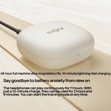 Shokz T920 Professional Bluetooth Headset, Physical Buttons, Active Noise Reduction, IP Waterproof And Dustproof, Long Battery Life, Dual Microphone Noise Reduction, Professional Sports Equipment, White