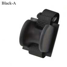 TPE U-Shape Fishing Rod Holder Bracket, Handrail Mounted Fishing Pole Stand For Bridge Railing, Boat, Shore Saltwater Fishing - Black - View 4