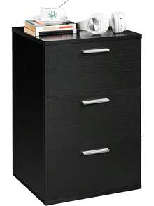 Yaheetech Nachttisch Nachtschrank mit 3 Schublden Boxspringbett Nachtkommode Nachtkonsole Couchtish für Schlafzimmer/Wohnzimmer 35 x 40 x 60, Weiß