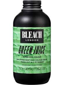 Bleach London Instant Coffee Colour - Light Soft Brown Hair Dye For Blonde Hair - Vegan & -Approved Semi-Permanent Direct Dye - 150 Ml - Pastel Mint Green - 查看 2
