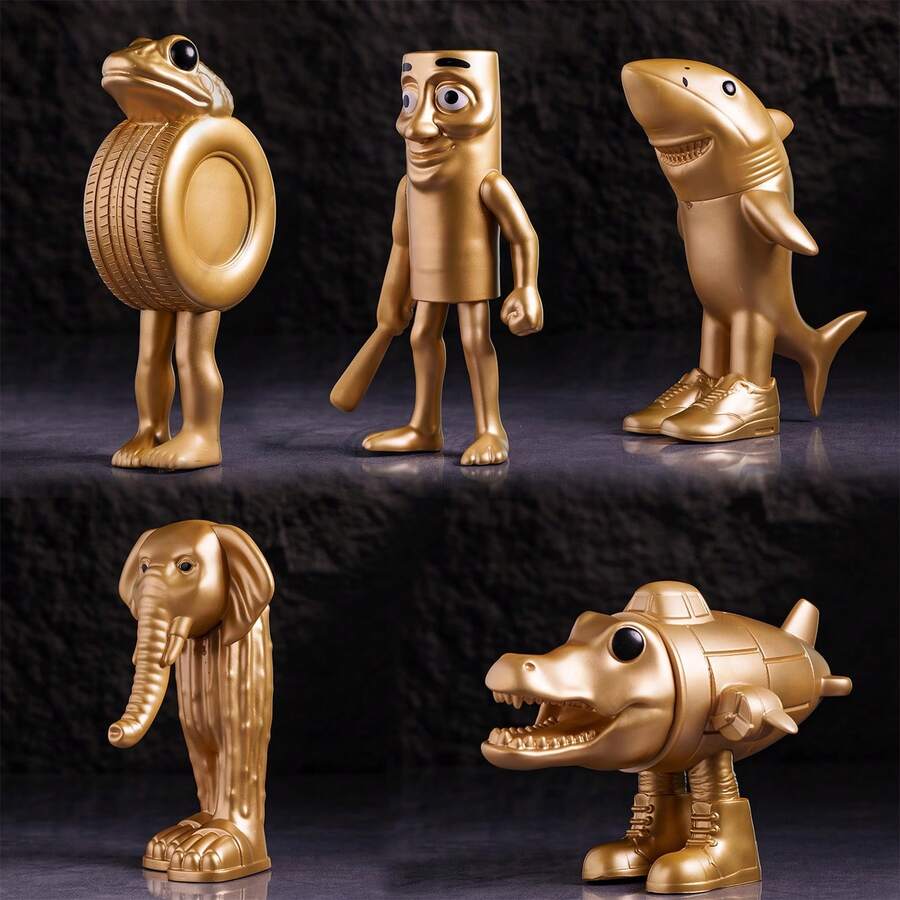 Italian Brainrot Animals "TungTungTung" Creative Ornament, Figurine Model, Small Gift, Christmas Gift, Home Decor