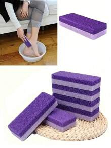 1/4pcs Foot Pumice Stone Exfoliating File, Dead Skin Remover, Foot Care Pedicure Tools, Salon Foot Scrub Pad, Rubbing Board, Pedicure Exfoliating Tool For Men And Women,Double-Sided Foot File,Volcanic Lava To Remove Dead Skin, Foot Scrub, Callus Remover For Hand And Body, Used For Household Personal Cleaning And Care Tools