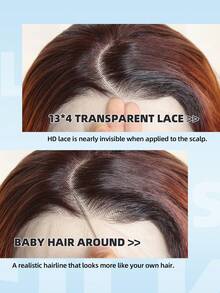24 英寸多色深波浪长假发万圣节服装假发（棕色）13X4 蕾丝前假发，带婴儿头发合成纤维，日本进口合成纤维耐热假发弹力网帽，适合所有人日常聚会，高品质女士自然美丽合成柔软假纤维头发圣诞节音乐节母亲节父亲节情人节