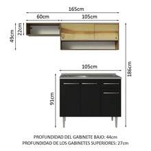 MADESA Baker's Racks - Brown and Black - View 3