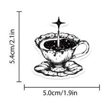 50张美学贴纸，水彩贴纸，Y2K贴纸，Y2K暗黑哥特贴纸，都市风格贴纸，Y2K礼物，复古贴纸，90年代贴纸，防水乙烯基贴纸，适用于信封、水瓶、电脑、笔记本电脑、手机、行李箱、笔记本、冰箱等。 - E - 查看 7